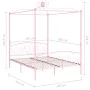 Pink metal canopy bed frame 160x200 cm by vidaXL, Beds and slatted bases - Ref: Foro24-284490, Price: 193,91 €, Discount: %