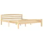 Solid pine wood bed frame 160x200 cm by vidaXL, Beds and slatted bases - Ref: Foro24-322065, Price: 133,50 €, Discount: %