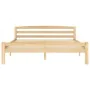 Solid pine wood bed frame 160x200 cm by vidaXL, Beds and slatted bases - Ref: Foro24-322065, Price: 133,50 €, Discount: %