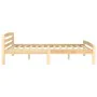 Solid pine wood bed frame 160x200 cm by vidaXL, Beds and slatted bases - Ref: Foro24-322065, Price: 133,50 €, Discount: %