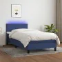 Boxspringbett mit Matratze und LED-blauem Stoff 100x200 cm von vidaXL, Betten und Lattenroste - Ref: Foro24-3132979, Preis: 3...