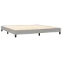 Boxspringbett mit Stoffmatratze und hellgrauer LED 200x200 cm von vidaXL, Betten und Lattenroste - Ref: Foro24-3133181, Preis...