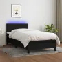 Boxspringbettmatratze und LED-Leuchten aus schwarzem Stoff 80x200 cm von vidaXL, Betten und Lattenroste - Ref: Foro24-3133191...