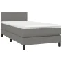 Boxspringbett mit Matratze und dunkelgrauem LED-Stoff 100x200 cm von vidaXL, Betten und Lattenroste - Ref: Foro24-3132974, Pr...