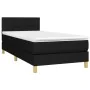 Cama box spring con colchón LED tela negro 100x200 cm de vidaXL, Camas y somieres - Ref: Foro24-3133695, Precio: 342,26 €, De...