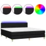 Boxspringbett mit LED-Matratze Stoff schwarz 180x200 cm von vidaXL, Betten und Lattenroste - Ref: Foro24-3133735, Preis: 535,...