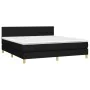 Boxspringbett mit LED-Matratze Stoff schwarz 180x200 cm von vidaXL, Betten und Lattenroste - Ref: Foro24-3133735, Preis: 535,...