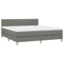 Boxspringbett mit Matratze und dunkelgrauem LED-Stoff 180x200 cm von vidaXL, Betten und Lattenroste - Ref: Foro24-3133894, Pr...