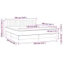 Boxspringbett mit Matratze und dunkelgrauem LED-Stoff 180x200 cm von vidaXL, Betten und Lattenroste - Ref: Foro24-3133894, Pr...