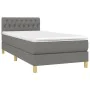 Boxspringbett mit Matratze und dunkelgrauem LED-Stoff 100x200 cm von vidaXL, Betten und Lattenroste - Ref: Foro24-3133934, Pr...