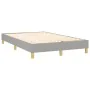 Boxspringbett mit Stoffmatratze und hellgrauer LED 120x200 cm von vidaXL, Betten und Lattenroste - Ref: Foro24-3133941, Preis...