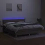 Boxspringbett mit LED-Matratze taupegrauer Stoff 160x200 cm von vidaXL, Betten und Lattenroste - Ref: Foro24-3133969, Preis: ...