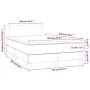 Boxspringbett mit Matratze und LED-grauem Kunstleder 120x200 cm von vidaXL, Betten und Lattenroste - Ref: Foro24-3134097, Pre...