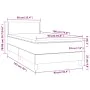 Boxspringbett und LED-Matratze aus weißem Kunstleder 90x190 cm von vidaXL, Betten und Lattenroste - Ref: Foro24-3134136, Prei...