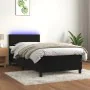 Box spring bed with mattress and LED black velvet 80x200 cm by vidaXL, Beds and slatted bases - Ref: Foro24-3134251, Price: 2...