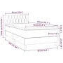 Boxspringbett mit Matratze und LED-Rosa-Samt 90x200 cm von vidaXL, Betten und Lattenroste - Ref: Foro24-3134566, Preis: 334,4...