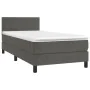 Boxspringbett mit Matratze und dunkelgrauem LED-Samt 90x200 cm von vidaXL, Betten und Lattenroste - Ref: Foro24-3134262, Prei...