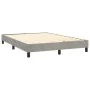 Boxspringbett mit Matratze und hellgrauem LED-Samt 140x200 cm von vidaXL, Betten und Lattenroste - Ref: Foro24-3134645, Preis...