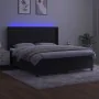 Boxspringbett mit Matratze und LED-Samt in Schwarz, 160 x 200 cm von vidaXL, Betten und Lattenroste - Ref: Foro24-3139693, Pr...