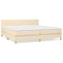 Boxspringbett mit cremefarbener Stoffmatratze 200x200 cm von vidaXL, Betten und Lattenroste - Ref: Foro24-3140486, Preis: 609...