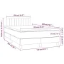 Box spring bed with black fabric mattress 120x200 cm by vidaXL, Beds and slatted bases - Ref: Foro24-3140203, Price: 371,52 €...