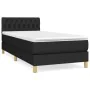 Box spring bed with black fabric mattress 90x200 cm by vidaXL, Beds and slatted bases - Ref: Foro24-3140827, Price: 317,64 €,...