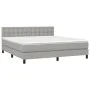 Boxspringbett mit hellgrauer Stoffmatratze 180x200 cm von vidaXL, Betten und Lattenroste - Ref: Foro24-3140393, Preis: 547,46...