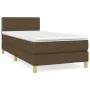 Boxspringbett mit dunkelbrauner Stoffmatratze 90x200 cm von vidaXL, Betten und Lattenroste - Ref: Foro24-3140508, Preis: 306,...