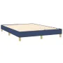 Box spring bed with blue fabric mattress 140x200 cm by vidaXL, Beds and slatted bases - Ref: Foro24-3140623, Price: 430,14 €,...