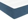 Box spring bed with dark blue velvet mattress 90x200 cm by vidaXL, Beds and slatted bases - Ref: Foro24-3144313, Price: 264,8...