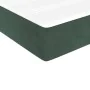 Box spring bed with dark green velvet mattress 140x190 cm by vidaXL, Beds and slatted bases - Ref: Foro24-3144330, Price: 402...