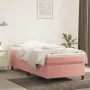 Box spring bed with pink velvet mattress 100x200 cm by vidaXL, Beds and slatted bases - Ref: Foro24-3144668, Price: 296,09 €,...