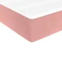 Box spring bed with pink velvet mattress 100x200 cm by vidaXL, Beds and slatted bases - Ref: Foro24-3144668, Price: 296,09 €,...