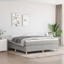 Box spring bed with light gray fabric mattress 180x200 cm by vidaXL, Beds and slatted bases - Ref: Foro24-3144538, Price: 509...