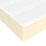 Box spring bed with cream synthetic leather mattress 140x200cm by vidaXL, Beds and slatted bases - Ref: Foro24-3144610, Price...