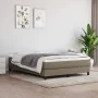 Box spring bed with taupe gray fabric mattress 140x200 cm by vidaXL, Beds and slatted bases - Ref: Foro24-3144081, Price: 398...