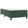 Box spring bed with dark green velvet mattress 100x200 cm by vidaXL, Beds and slatted bases - Ref: Foro24-3144318, Price: 303...