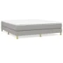 Box spring bed with light gray fabric mattress 160x200 cm by vidaXL, Beds and slatted bases - Ref: Foro24-3144183, Price: 432...