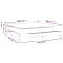 Box spring bed with light gray fabric mattress 160x200 cm by vidaXL, Beds and slatted bases - Ref: Foro24-3144183, Price: 432...