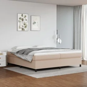 Boxspringbett mit Cappuccino-Kunstledermatratze 200x200cm von vidaXL, Betten und Lattenroste - Ref: Foro24-3144631, Preis: 60...