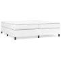 Box spring bed with white synthetic leather mattress 200x200 cm by vidaXL, Beds and slatted bases - Ref: Foro24-3144627, Pric...