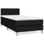 Box spring bed with black fabric mattress 90x200 cm by vidaXL, Beds and slatted bases - Ref: Foro24-3140907, Price: 311,28 €,...