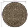 Handgewebter Teppich aus Jute schwarz und natur 90 cm von vidaXL, Teppiche - Ref: Foro24-133725, Preis: 26,63 €, Rabatt: %