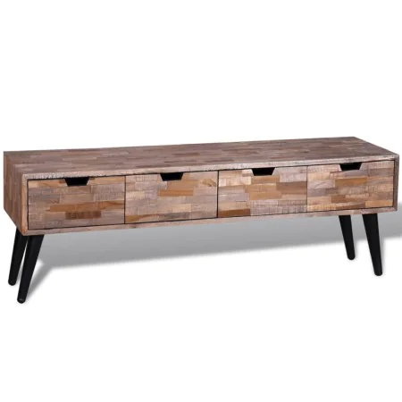 TV console cabinet with 4 recycled teak drawers by vidaXL, TV Furniture - Ref: Foro24-241710, Price: 170,99 €, Discount: %