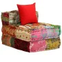 Modular 3-seater patchwork fabric pouf by vidaXL, Cushions for chairs and sofas - Ref: Foro24-244983, Price: 582,25 €, Discou...