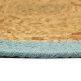 Placemat 6 pcs jute and natural and green cotton 38 cm by vidaXL, Placemats - Ref: Foro24-133865, Price: 27,44 €, Discount: %