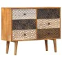 Sideboard with solid mango wood print 90x30x70 cm by vidaXL, Sideboards - Ref: Foro24-247916, Price: 255,59 €, Discount: %