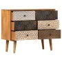 Sideboard with solid mango wood print 90x30x70 cm by vidaXL, Sideboards - Ref: Foro24-247916, Price: 255,59 €, Discount: %