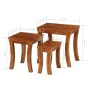 Stackable tables 3 pieces solid brown acacia wood 50x35x50 cm by vidaXL, Side tables - Ref: Foro24-246101, Price: 211,41 €, D...