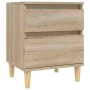 Oak Sonoma bedside table 40x35x50 cm by vidaXL, Lockers and storage cabinets - Ref: Foro24-821832, Price: 48,29 €, Discount: %